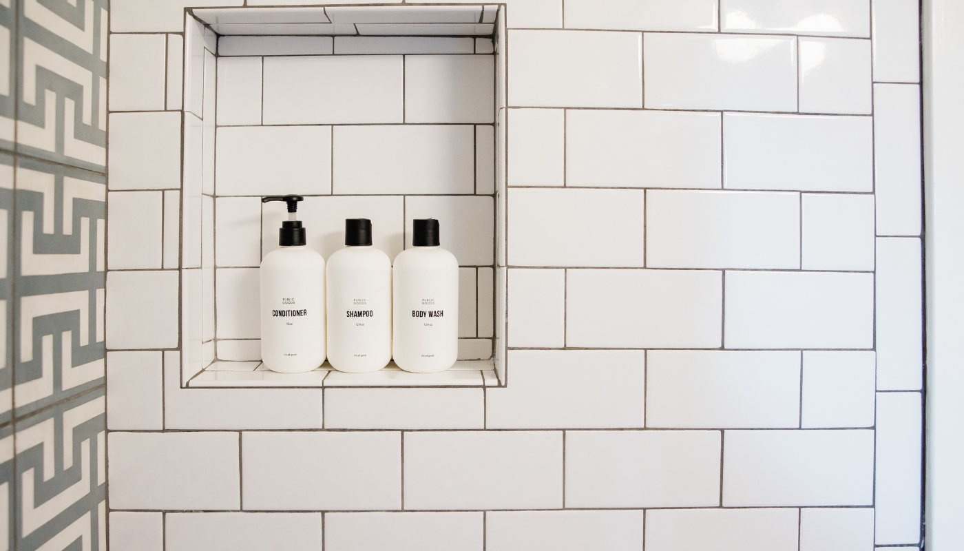 Beautiful bathroom tile work with modern patterns and designs